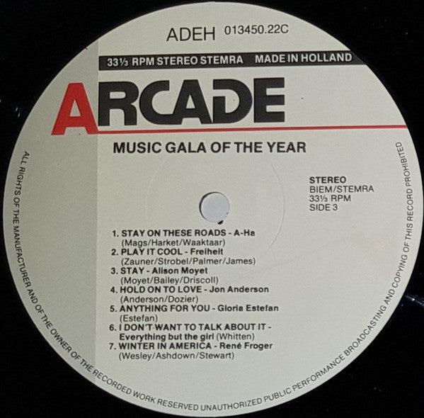 Various : Music Gala Of The Year '88 (2xLP, Comp)