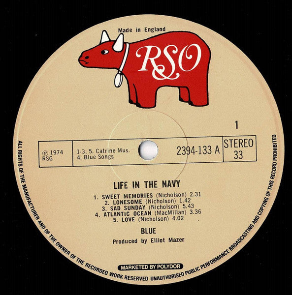 Blue (31) : Life In The Navy (LP, Album)