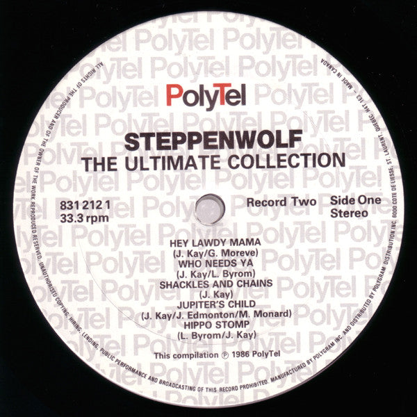 Steppenwolf : The Ultimate Collection (2xLP, Comp)