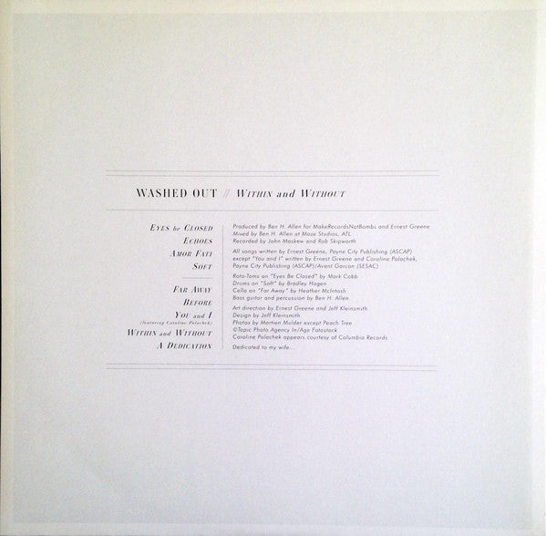 Washed Out : Within And Without (LP, Album, 180)