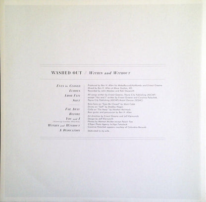 Washed Out : Within And Without (LP, Album, 180)