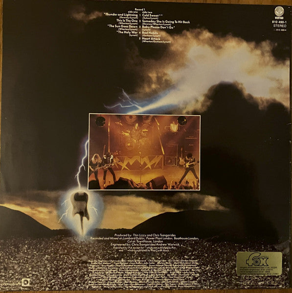 Thin Lizzy : Thunder and Lightning (LP, Album)