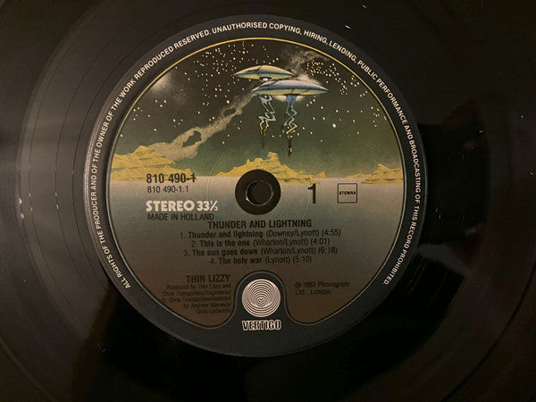 Thin Lizzy : Thunder and Lightning (LP, Album)