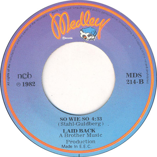 Laid Back : High Society Girl / So Wie So (7", Single)