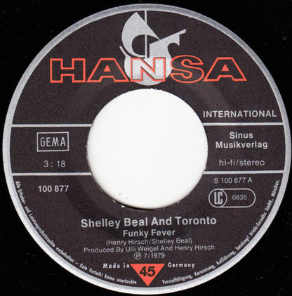 Shelley Beal And Toronto (7) : Funky Fever (7", Single)