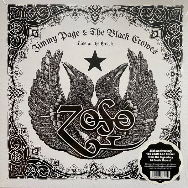 Jimmy Page & The Black Crowes : Live At The Greek (6xLP, 180 + Box, Album, Dlx, Ltd, RM, 25t)