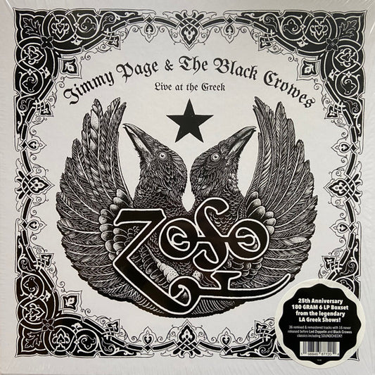 Jimmy Page & The Black Crowes : Live At The Greek (6xLP, 180 + Box, Album, Dlx, Ltd, RM, 25t)