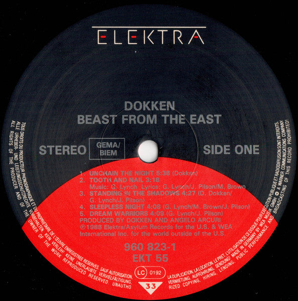 Dokken : Beast From The East (2xLP, Album, RSA)