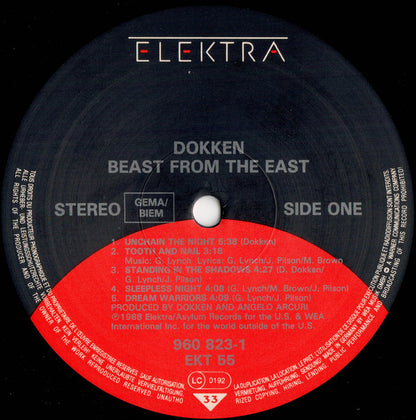 Dokken : Beast From The East (2xLP, Album, RSA)
