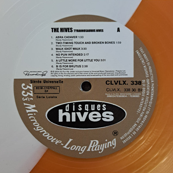 The Hives : Tyrannosaurus Hives (LP, Album, RSD, Gol)