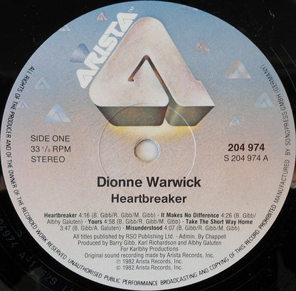 Dionne Warwick : Heartbreaker (LP, Album)
