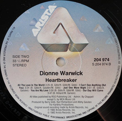 Dionne Warwick : Heartbreaker (LP, Album)