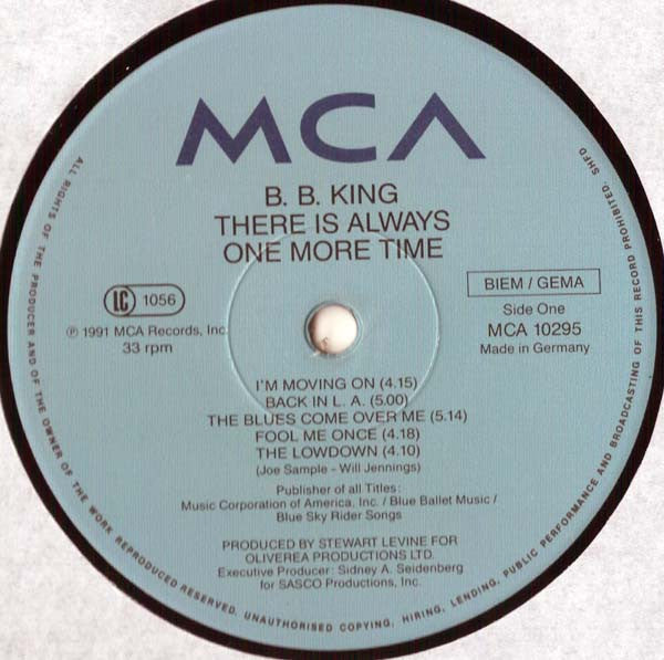 B.B. King : There Is Always One More Time (LP)