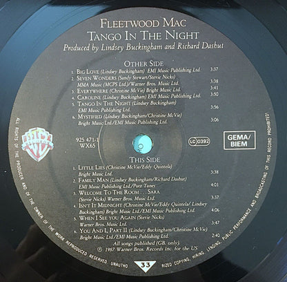 Fleetwood Mac : Tango In The Night (LP, Album, Tel)