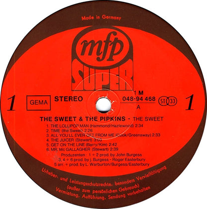 The Sweet & The Pipkins : The Sweet & The Pipkins (LP, Comp)