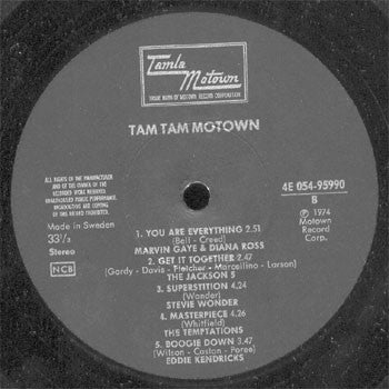 Various : Tam Tam Motown (LP, Comp)