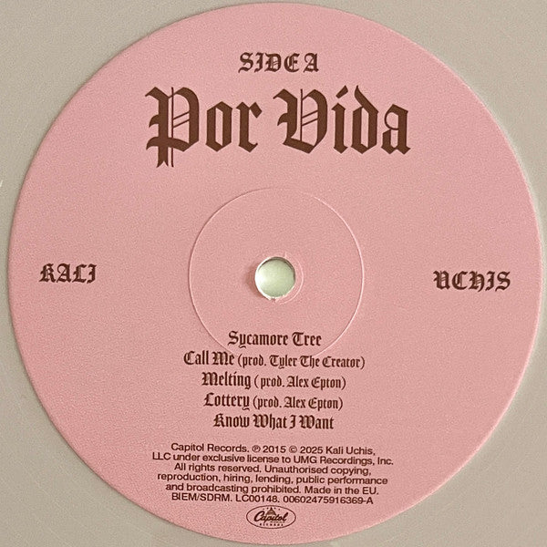 Kali Uchis : Por Vida  (12", EP, RP, Pin)