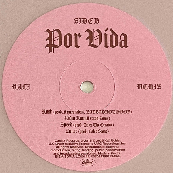 Kali Uchis : Por Vida  (12", EP, RP, Pin)