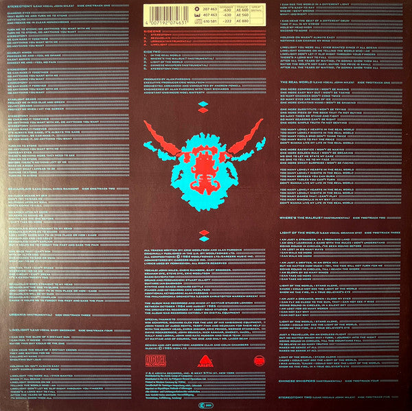 The Alan Parsons Project : Stereotomy (LP, Album)