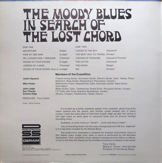 The Moody Blues : In Search Of The Lost Chord (LP, Album, RP, Gat)
