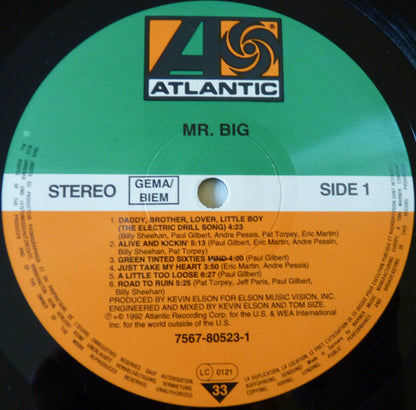 Mr. Big : Live (LP, Album)