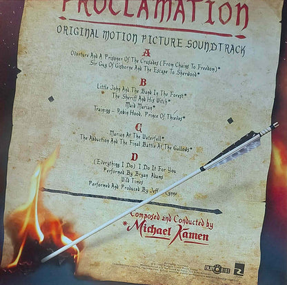 Michael Kamen : Robin Hood: Prince Of Thieves (Original Motion Picture Soundtrack) (2xLP, Album, Ltd, RE, Cle)