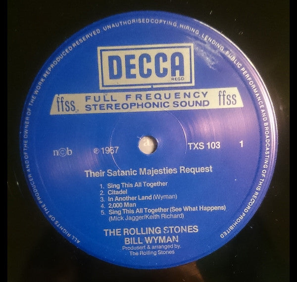 The Rolling Stones : Their Satanic Majesties Request (LP, Album, RE)