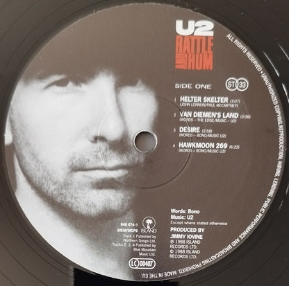 U2 : Rattle And Hum (2xLP, Album, RE)