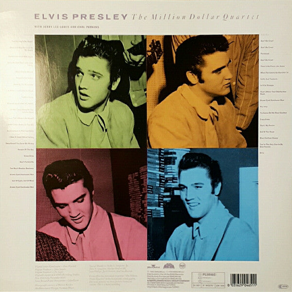 Elvis Presley With Jerry Lee Lewis And Carl Perkins : The Million Dollar Quartet (LP)