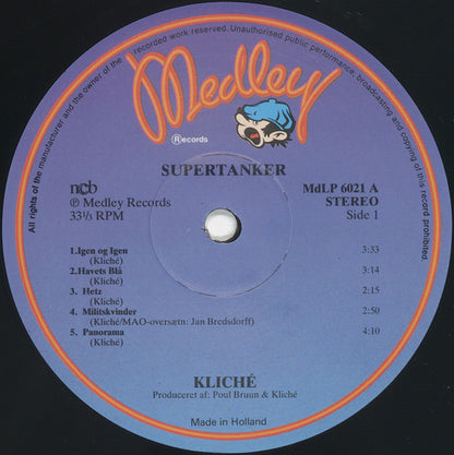 Kliche (2) : Supertanker (LP, Album, RE)