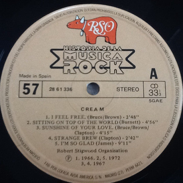 Cream (2) : Cream (LP, Comp, RE)