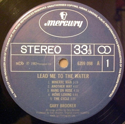Gary Brooker : Lead Me To The Water (LP, Album)