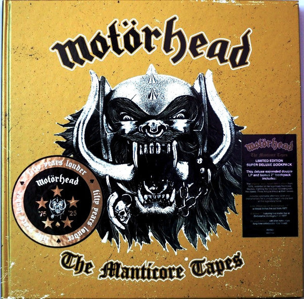 Motörhead : The Manticore Tapes (LP, Album, Cle + LP, Album, Cle + 7", Single, Cle )