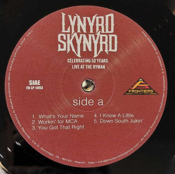 Lynyrd Skynyrd : Celebrating 50 Years: Live At The Ryman (2xLP, Album)