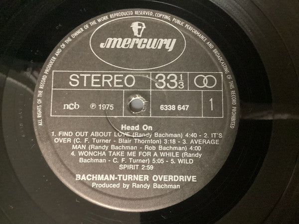 Bachman-Turner Overdrive : Head On (LP, Album, Gat)