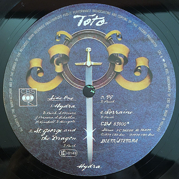 Toto : Hydra (LP, Album, Gat)