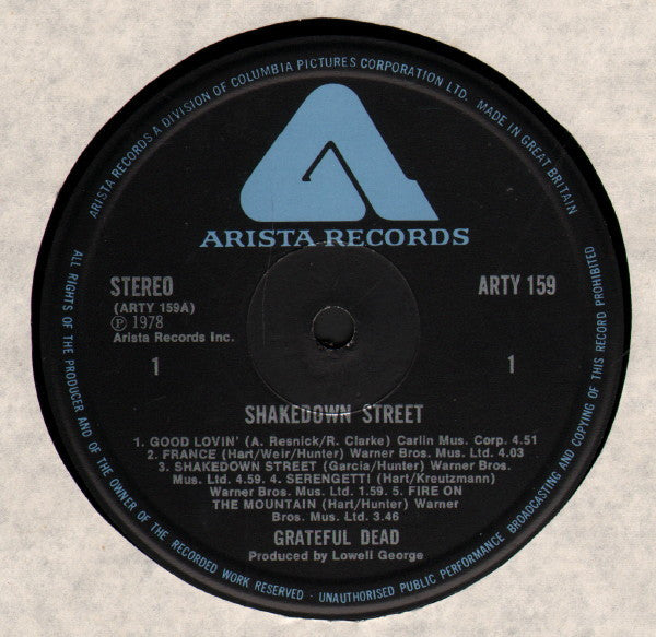 The Grateful Dead : Shakedown Street (LP, Album)