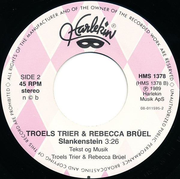Troels Trier & Rebecca Brüel : Rødgrød Med Fløde / Slankenstein (7", Single)