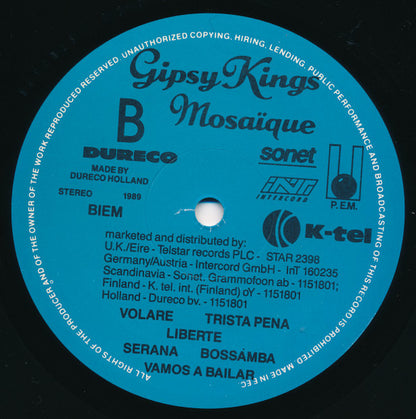 Gipsy Kings : Mosaique (LP, Album, LC)