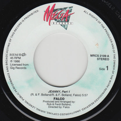 Falco : Jeanny (Part 1) (7", Single)