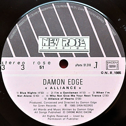 Damon Edge : Alliance (LP, Album)