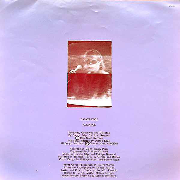 Damon Edge : Alliance (LP, Album)