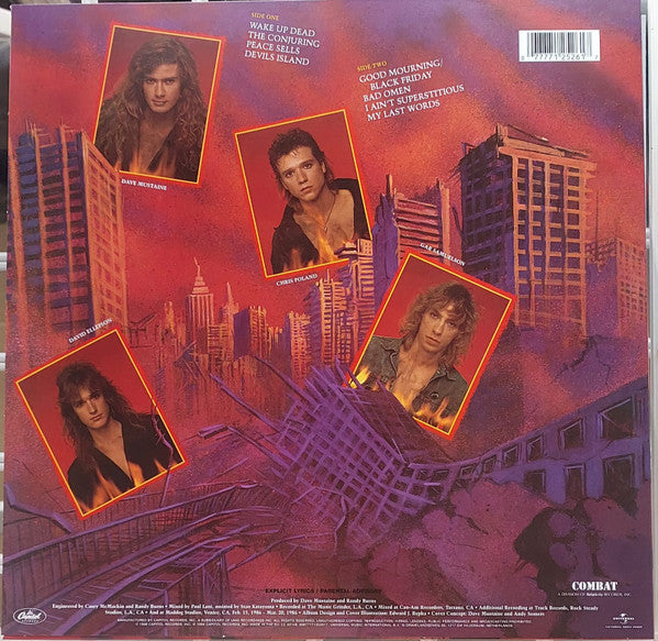 Megadeth : Peace Sells... But Who's Buying? (LP, Album, RE)