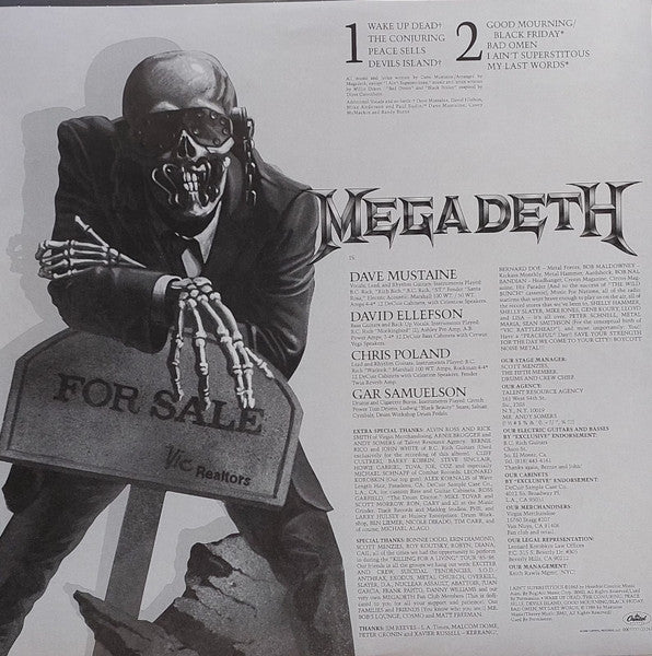Megadeth : Peace Sells... But Who's Buying? (LP, Album, RE)