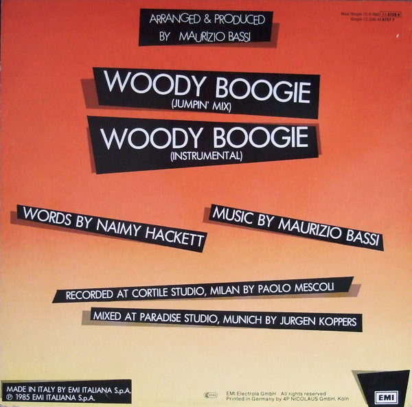 Baltimora : Woody Boogie (Jumping Mix) (12", Maxi)