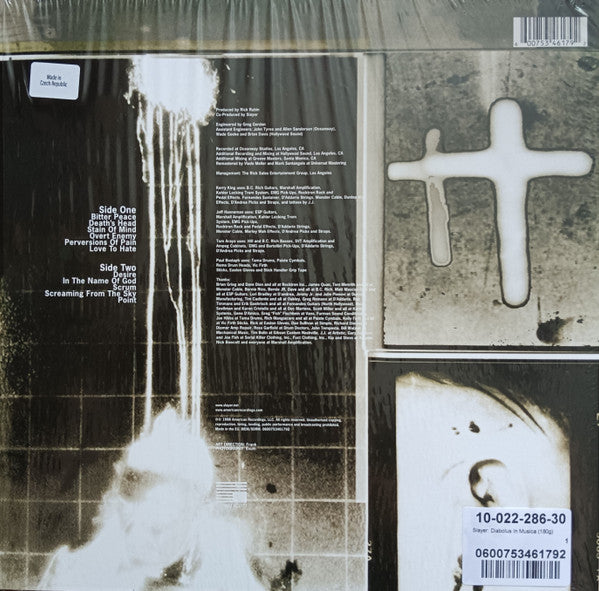 Slayer : Diabolus In Musica (LP, Album, RE, RM, 180)