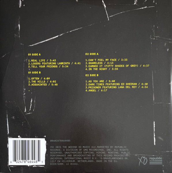 The Weeknd : Beauty Behind The Madness (2xLP, Album, Ltd, Pic, RE, Dec)