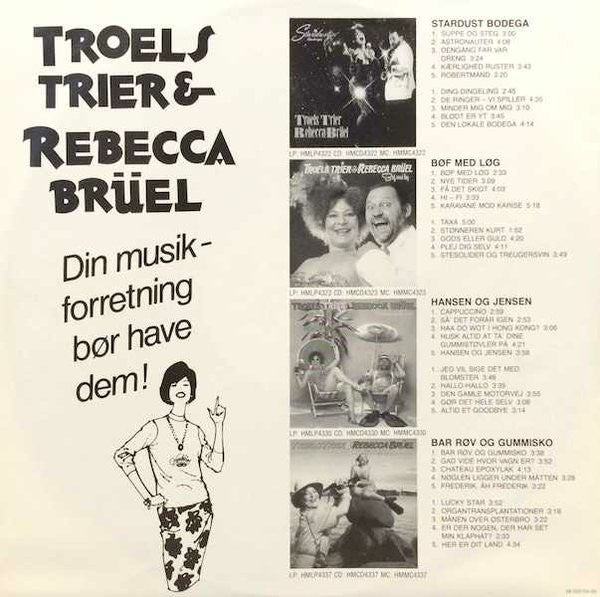 Troels Trier & Rebecca Brüel : Jeg Er På Rekreation - Greatest Hits (LP, Comp)