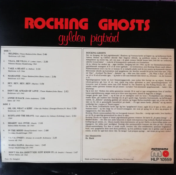 Rocking Ghosts : Gylden Pigtråd (LP, Comp)