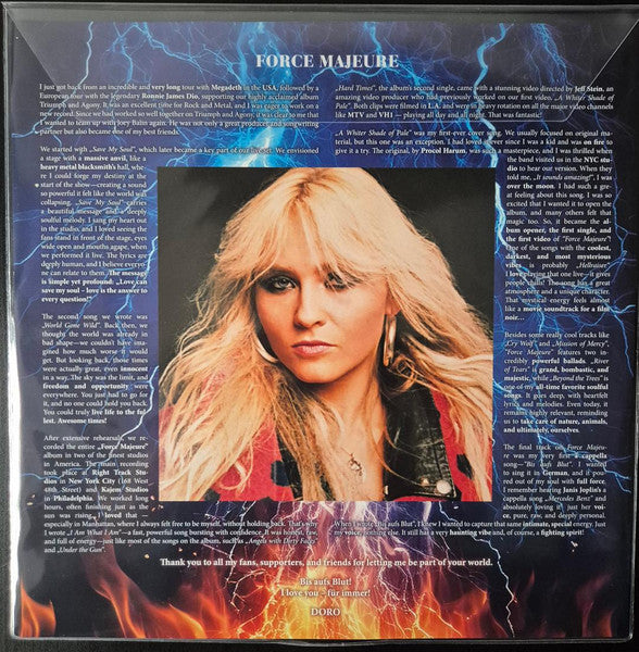 Doro : Force Majeure (LP, Album, Ltd, Pic, RE)